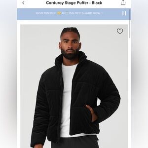 Brand NWT Corduroy Stage Puffer by Alo
